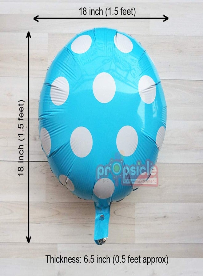 بروبسيكل مجموعة بالونات مهد من رقائق الألومنيوم لحفلات استقبال المولود الجديد، 5 بالونات زرقاء اللون، مثالية لحفلات استقبال المولود الجديد وجلسات تصوير الحمل وتزيين الحفلات. - Image 5